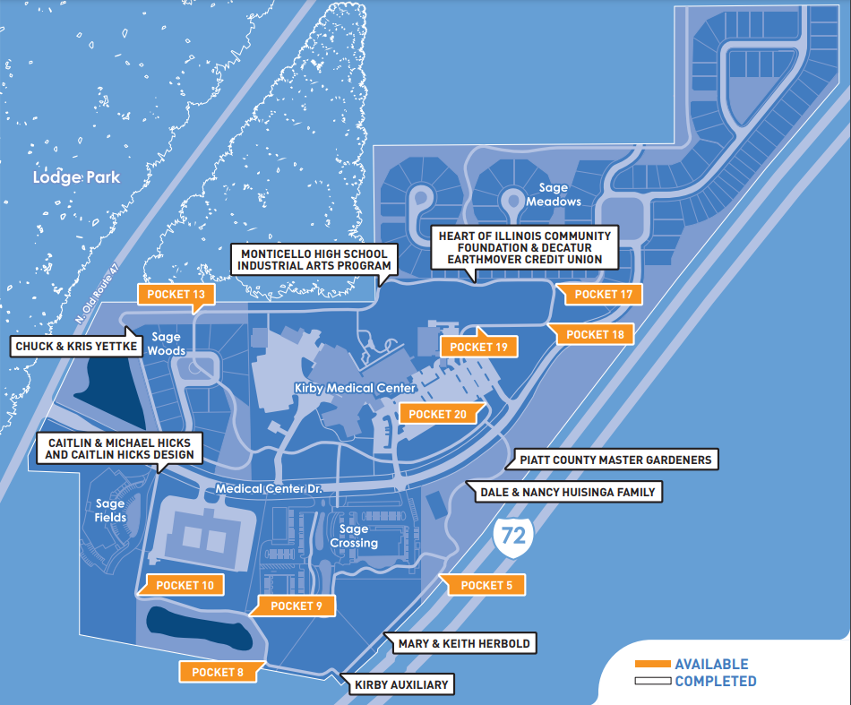 Map of Landscaping Pocket Project